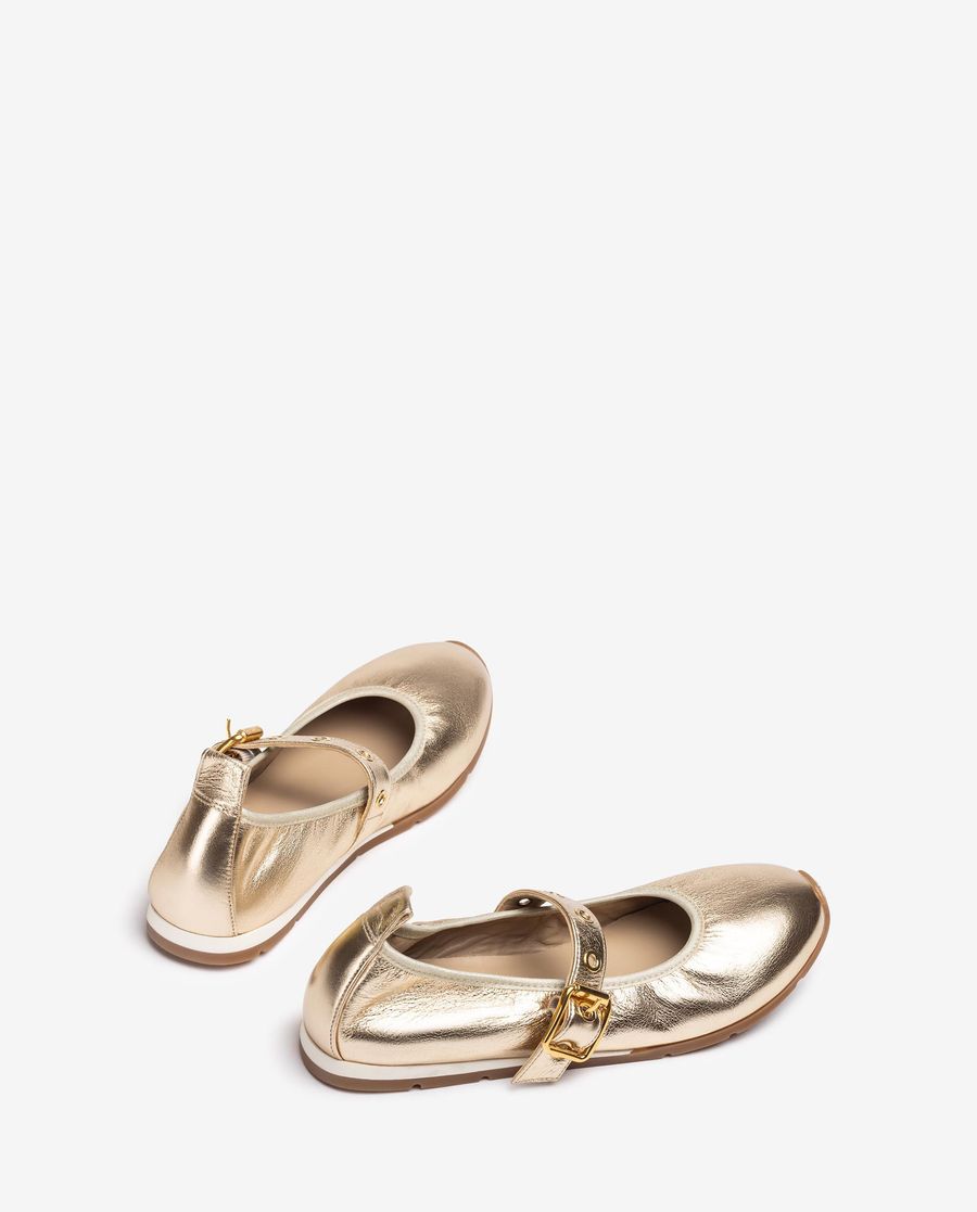 Ballerines à bride Unisa pour femme - Doré