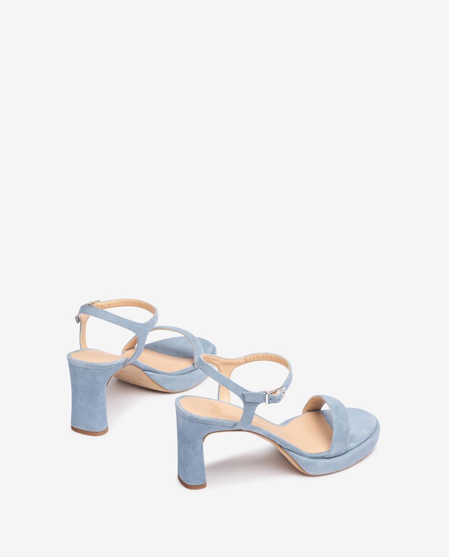 Sandales Unisa en daim pour femme - Bleu