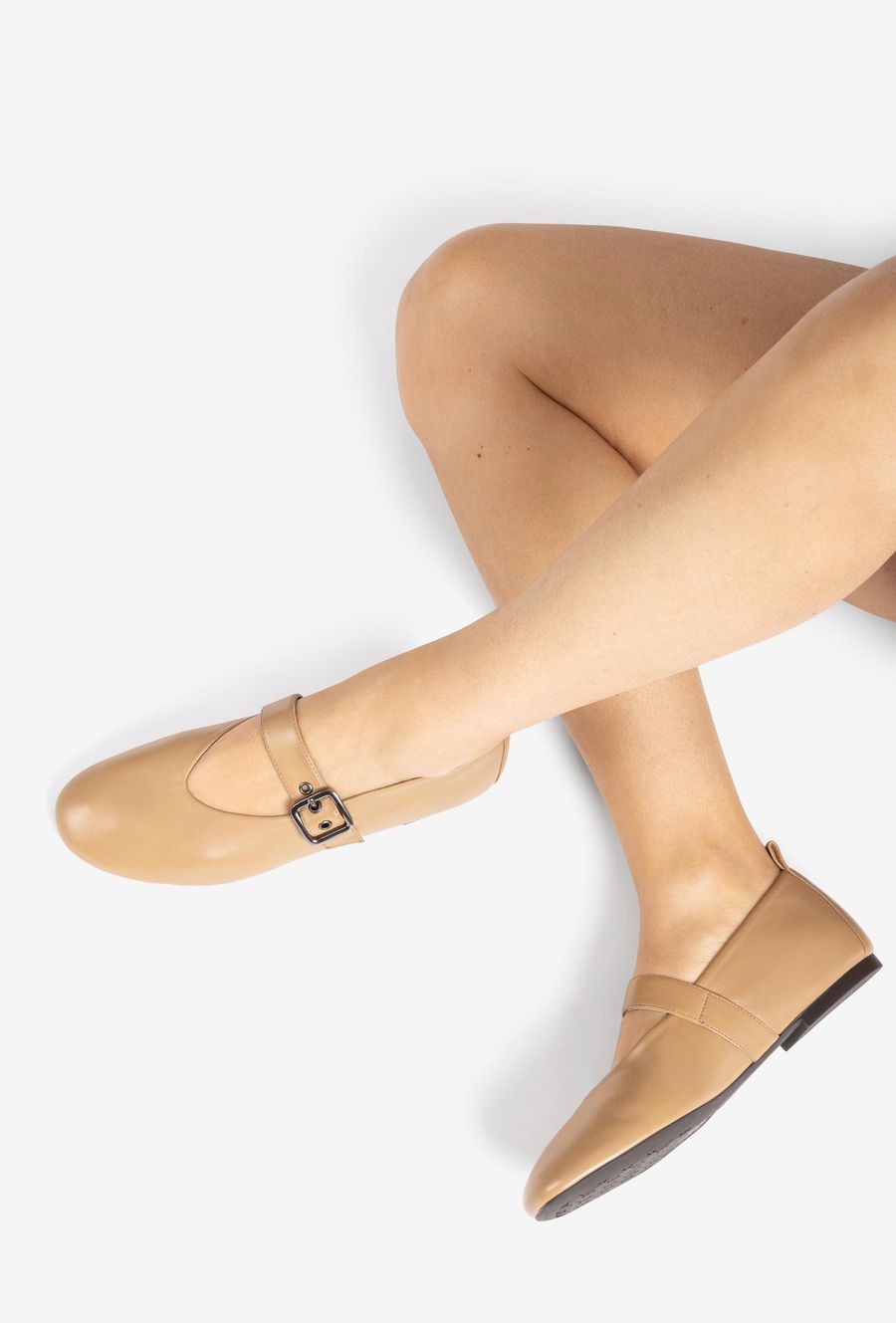 Ballerines à bride arrière Unisa pour femme - Avoine