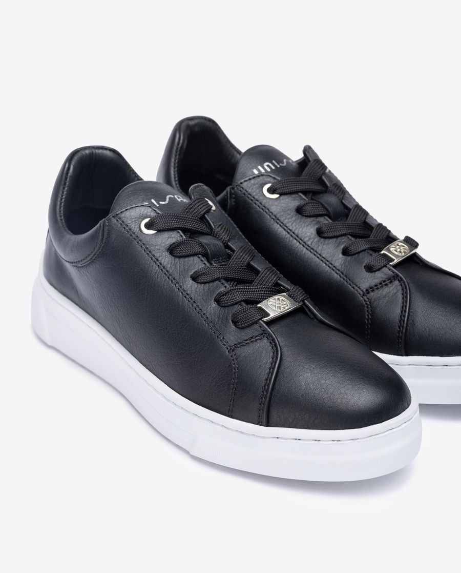 Baskets en cuir Unisa pour femme - Unisexe - Noir