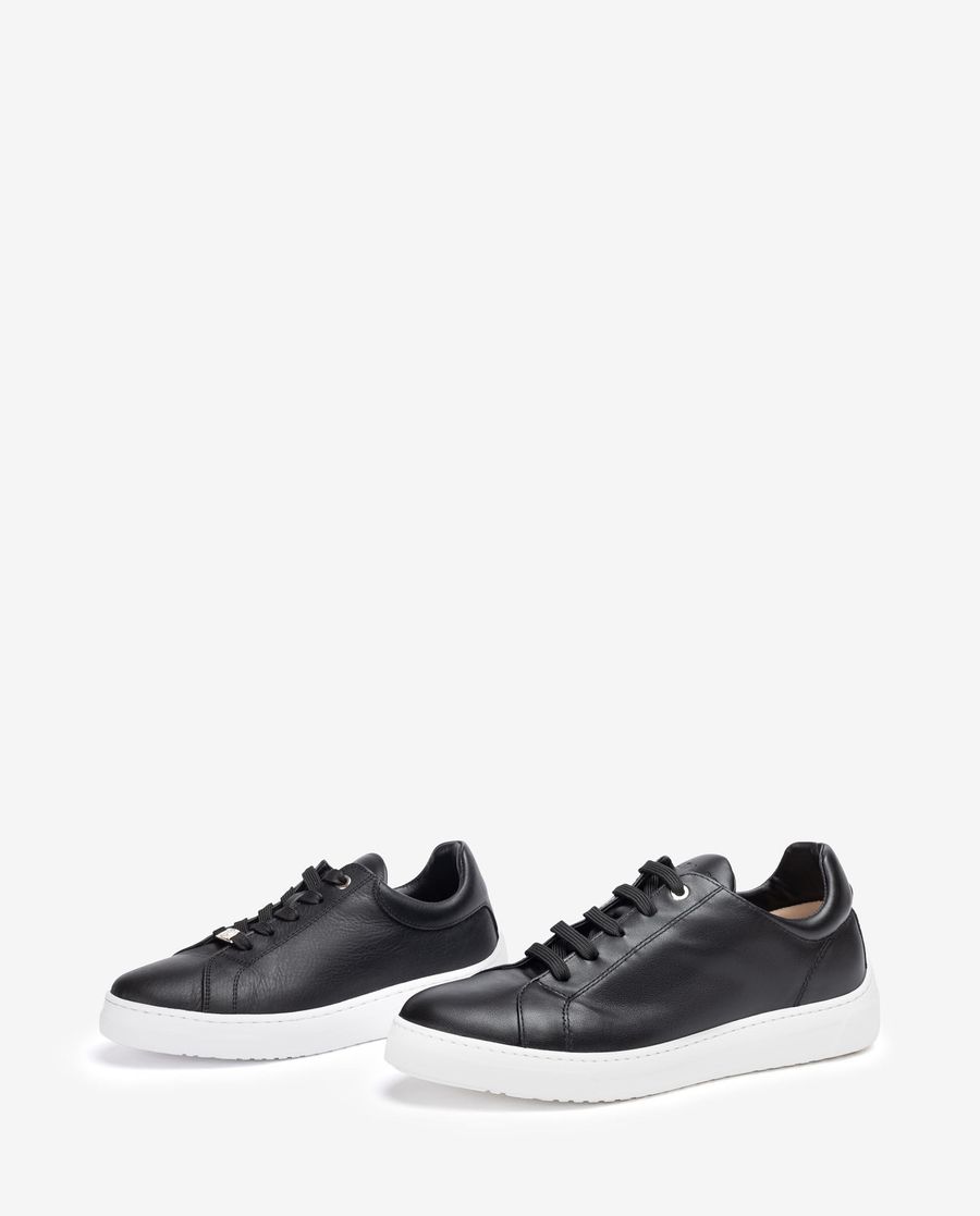 Baskets en cuir Unisa pour femme - Unisexe - Noir