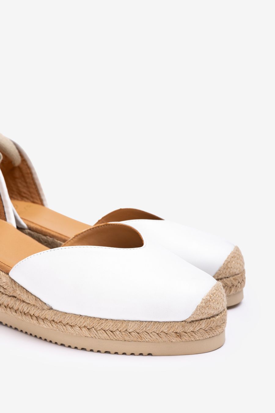 Espadrilles basses à lacets Unisa pour femme - Blanc