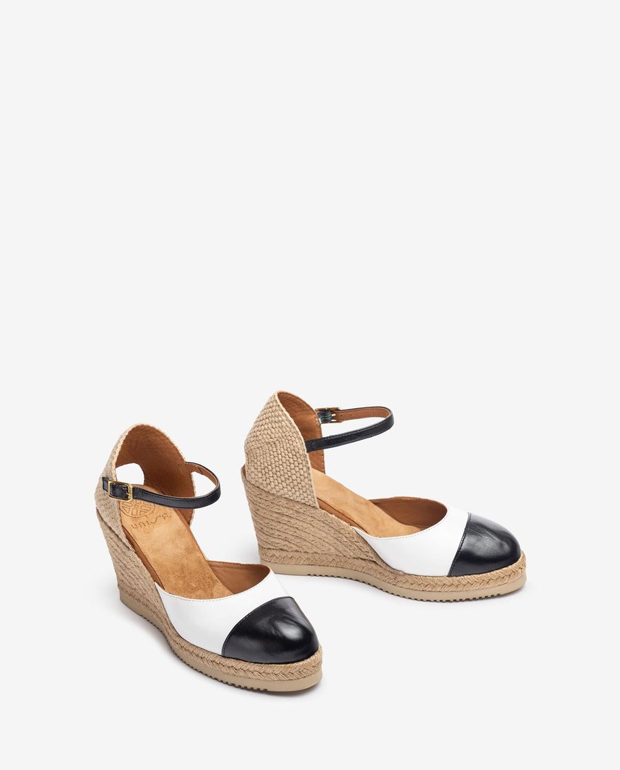 Espadrilles Unisa à bout rapporté - Blanc