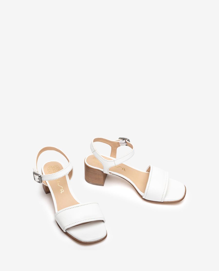 Sandales à tige rembourrée Unisa pour femme - Blanc