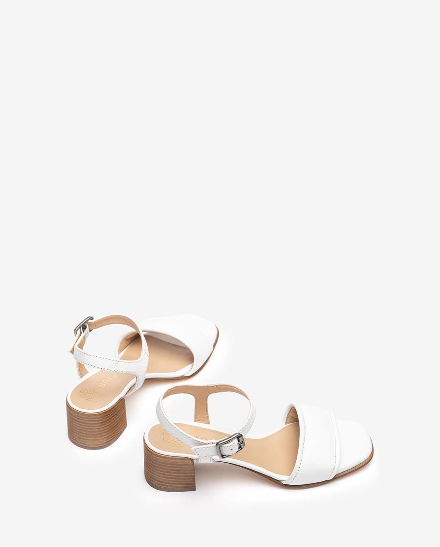 Sandales à tige rembourrée Unisa pour femme - Blanc