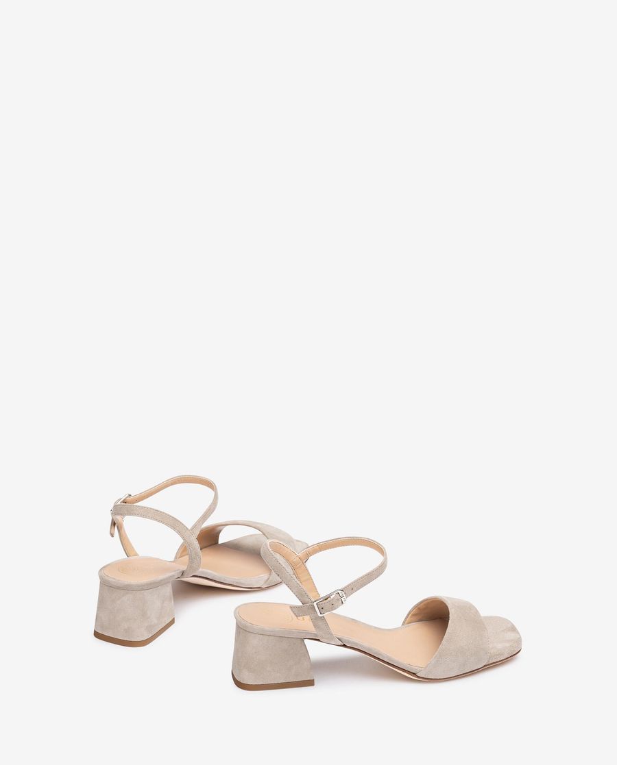Sandale à talon carré Unisa Femme - Beige