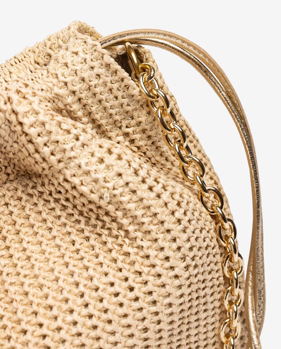 Sac fourre-tout moyen froncé Unisa pour femme - Marron