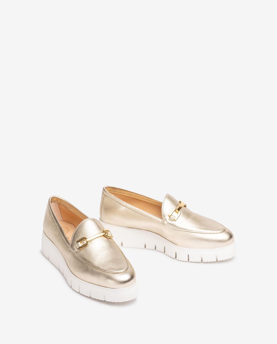 Mocassins à plateforme Unisa femme Doré