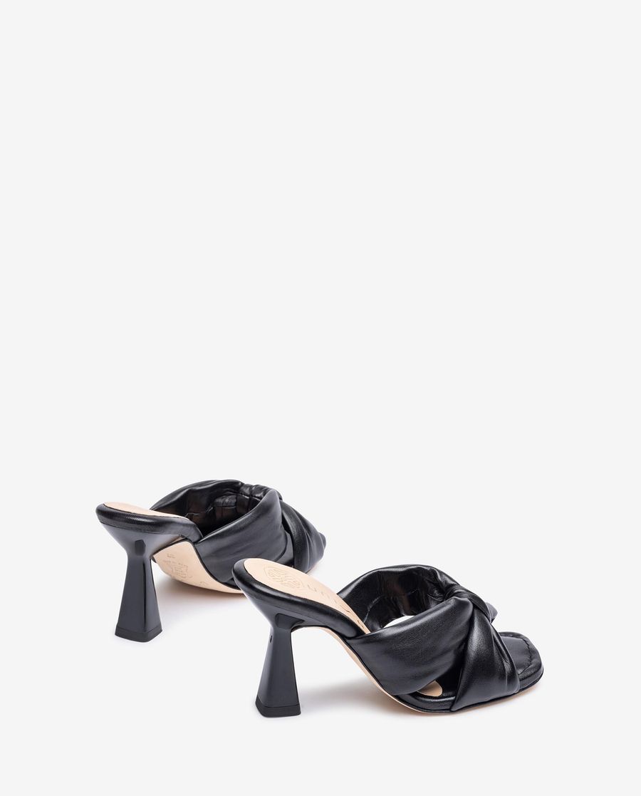 Sandales Unisa à large nœud pour femme - Noir