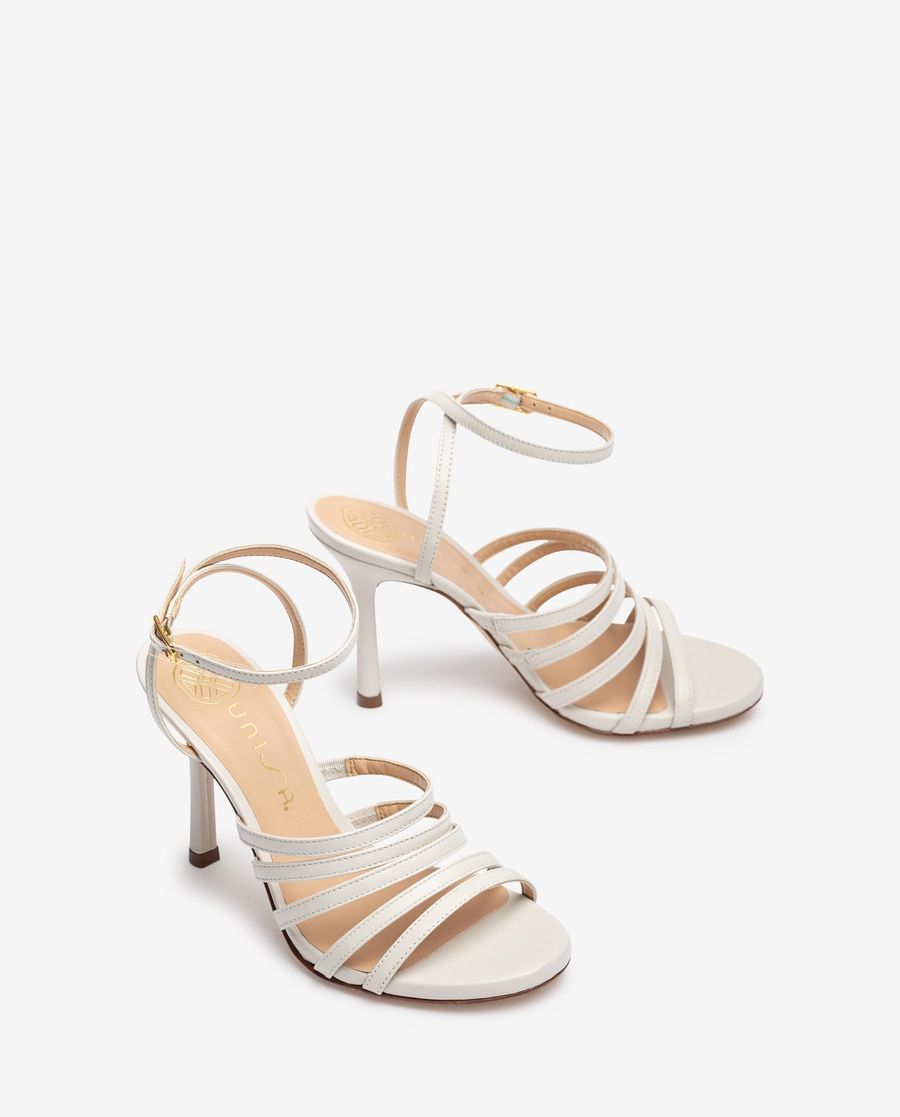 Sandales à talons hauts et brides Unisa - Blanc
