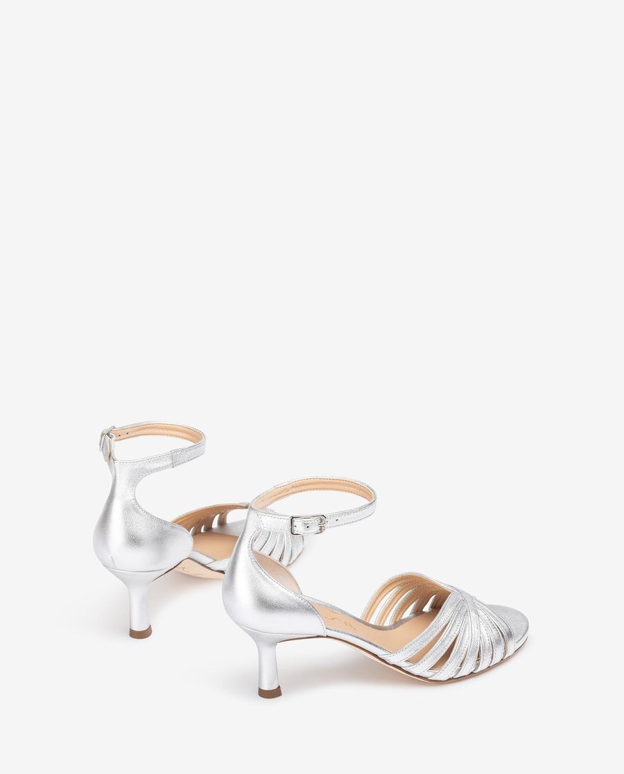 Sandales habillées métallisées Unisa pour femme - Argent