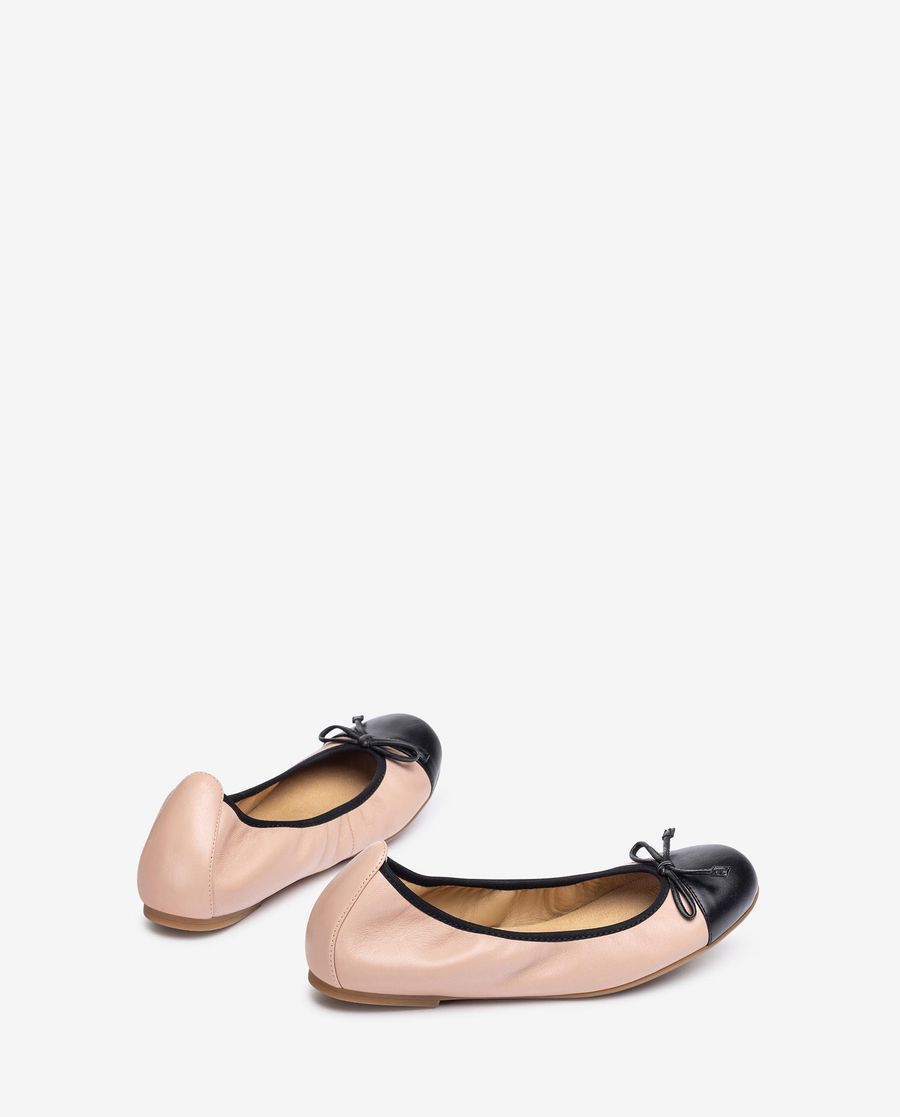 Ballerines à bout contrasté Unisa pour femme - Rose