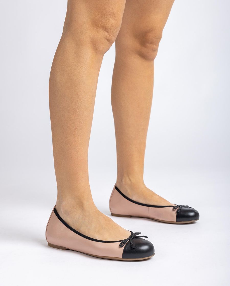 Ballerines à bout contrasté Unisa pour femme - Rose