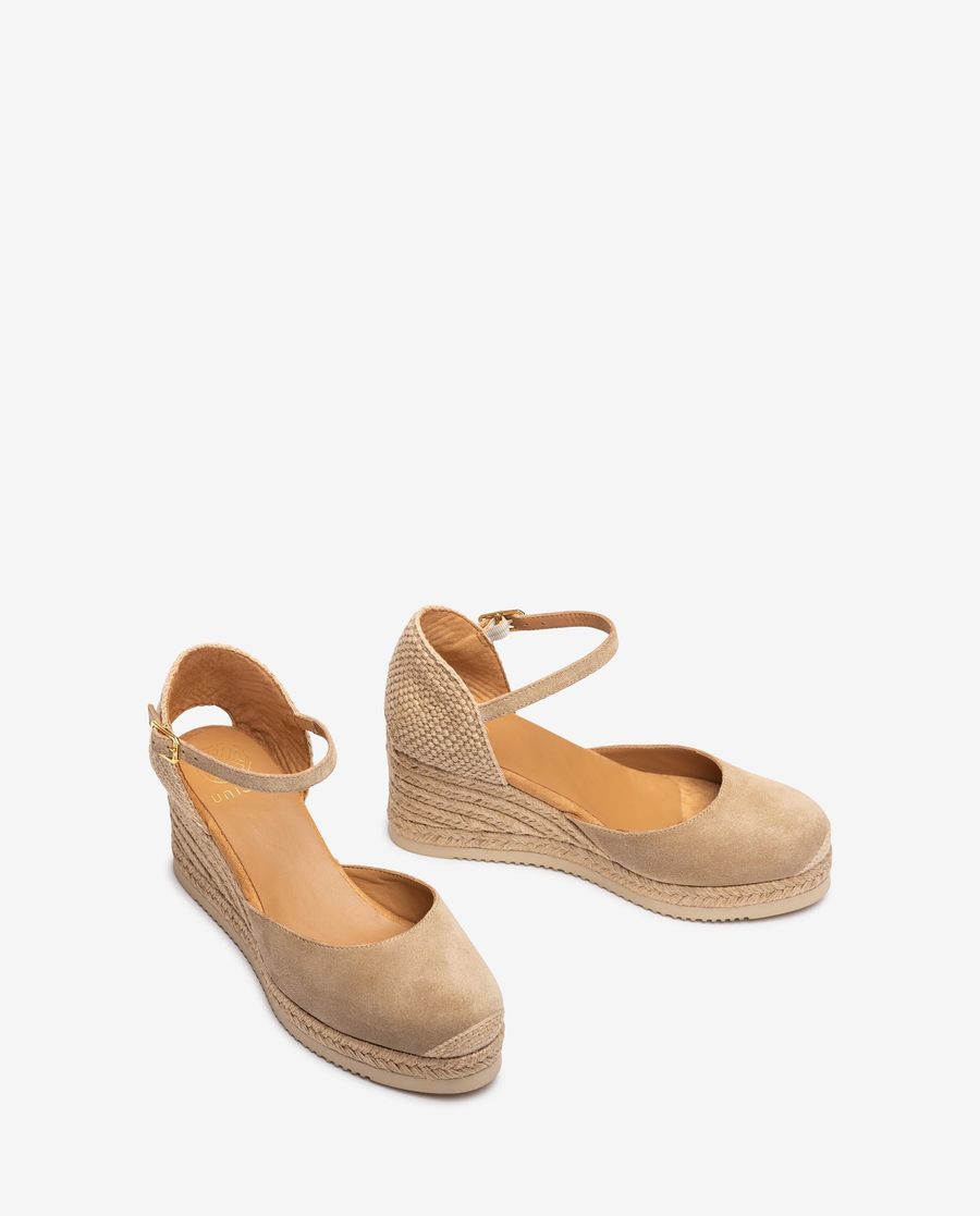 Espadrilles à talons hauts Unisa pour femme - Beige