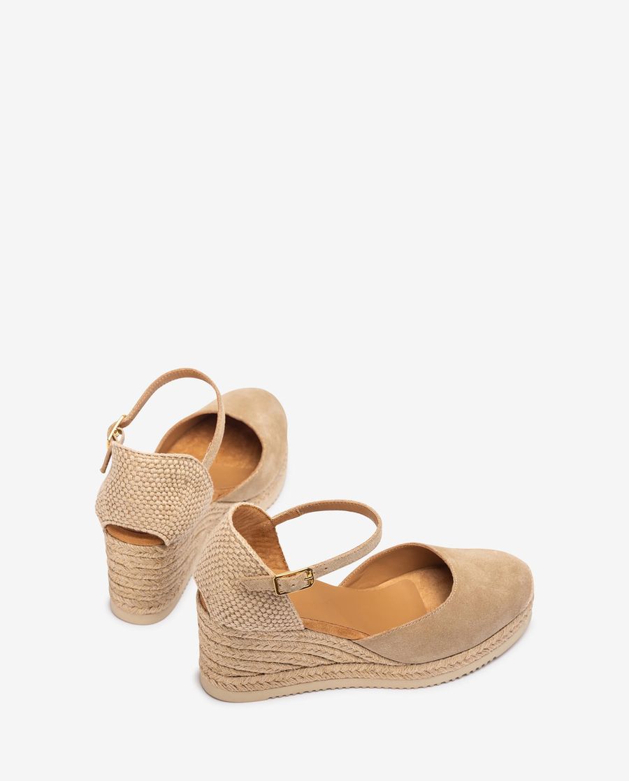 Espadrilles à talons hauts Unisa pour femme - Beige