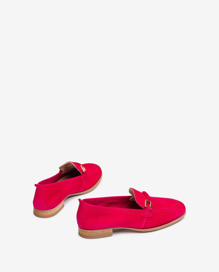 Mocassins Unisa pour femme avec bordure en cuir assortie Rose