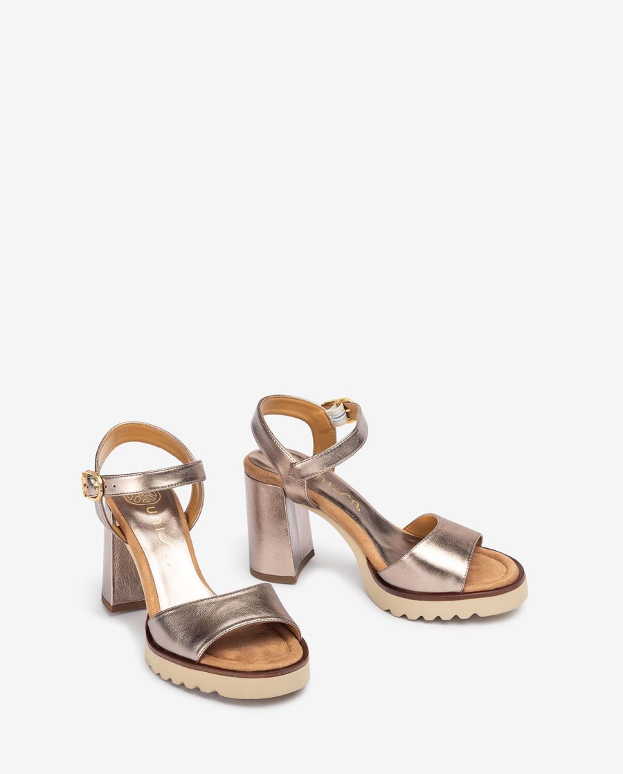 Sandales à talons hauts ultra-légères Unisa pour femme - Bronze