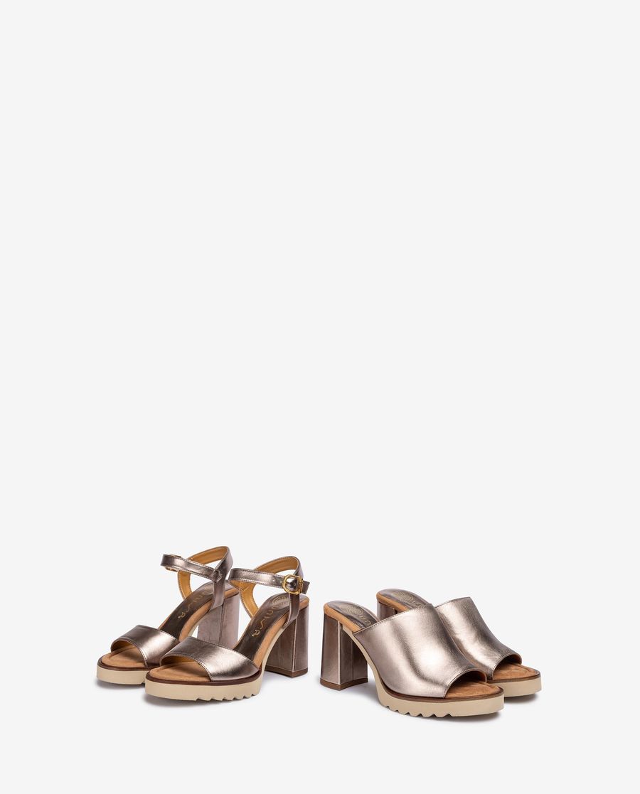 Sandales à talons hauts ultra-légères Unisa pour femme - Bronze