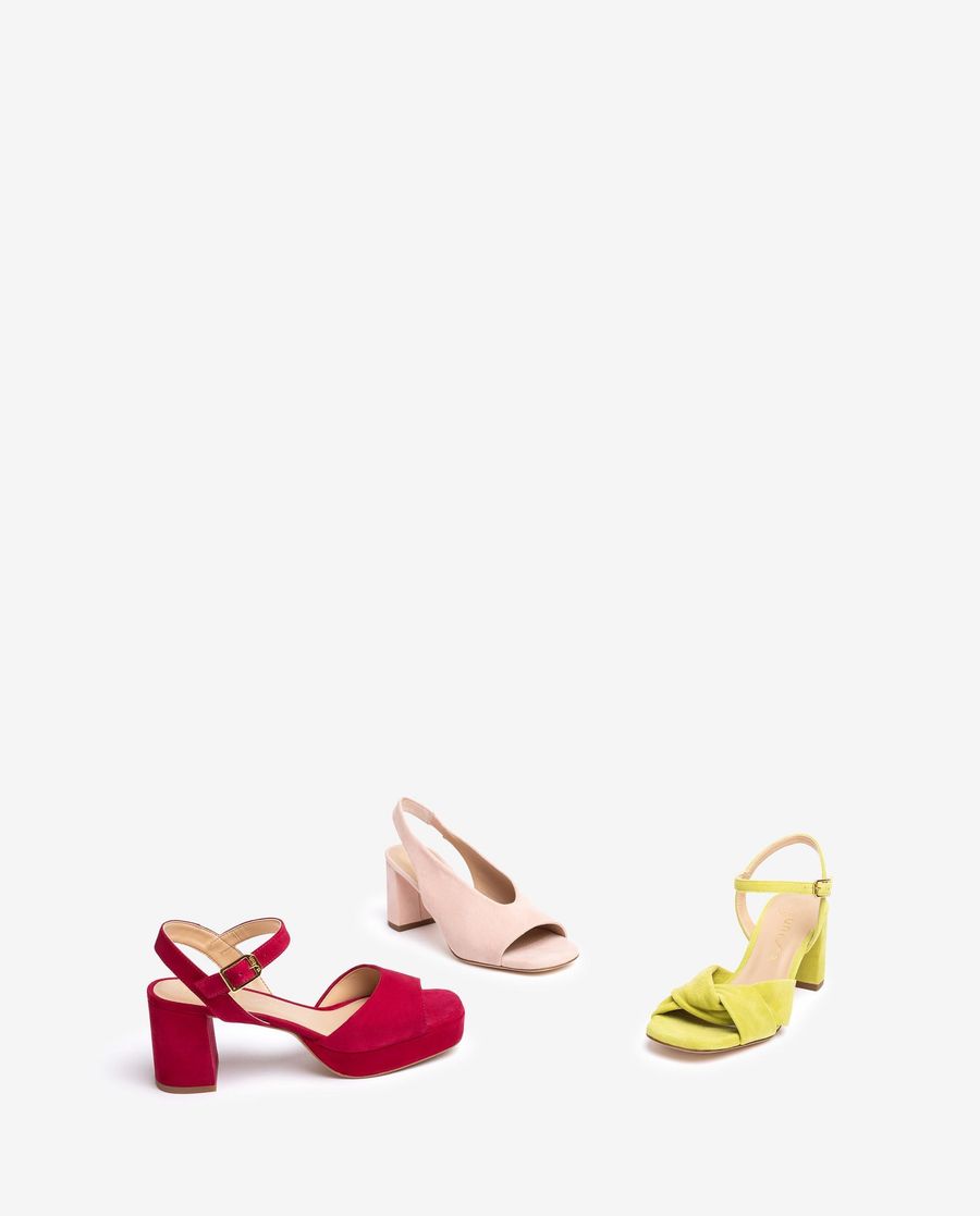 Sandales à lanières croisées et talon moyen Unisa pour femme - Vert