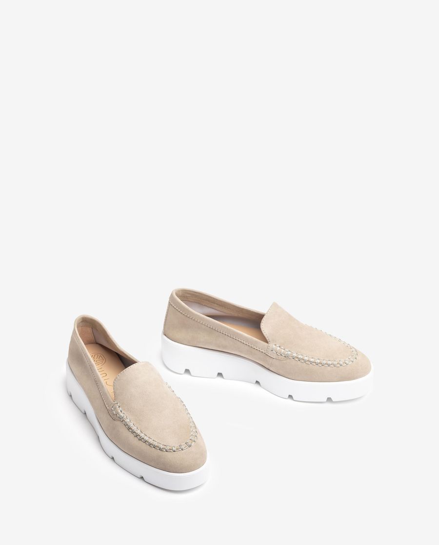Mocassins à plateforme Unisa pour femme - Beige