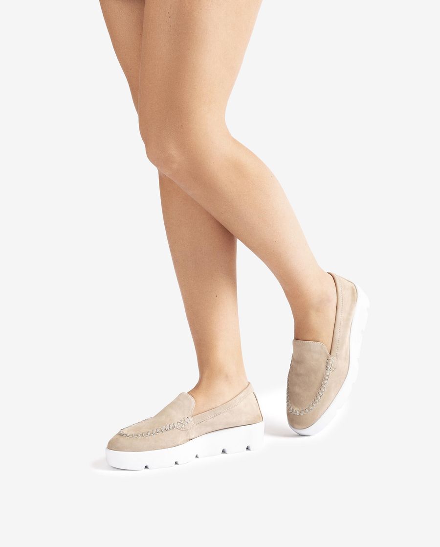 Mocassins à plateforme Unisa pour femme - Beige
