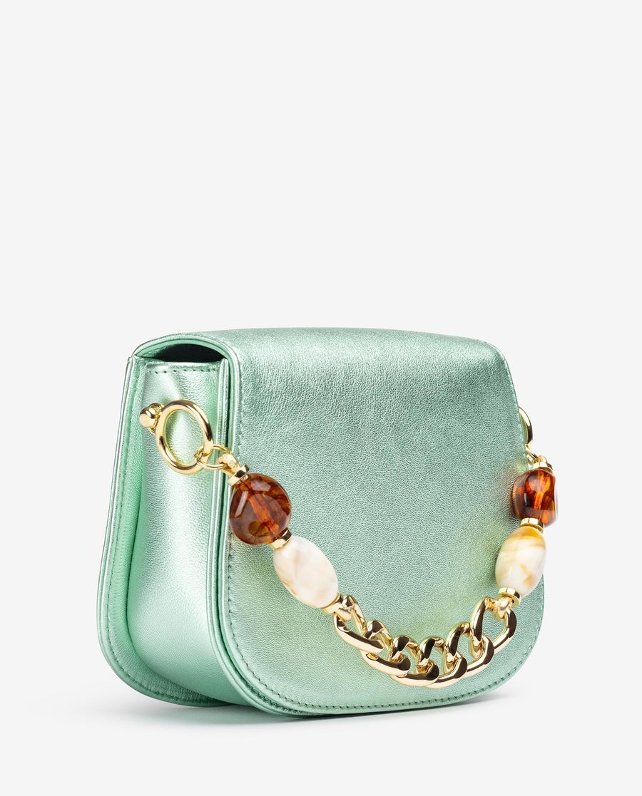 Sac à main Unisa avec chaîne et breloque - Vert