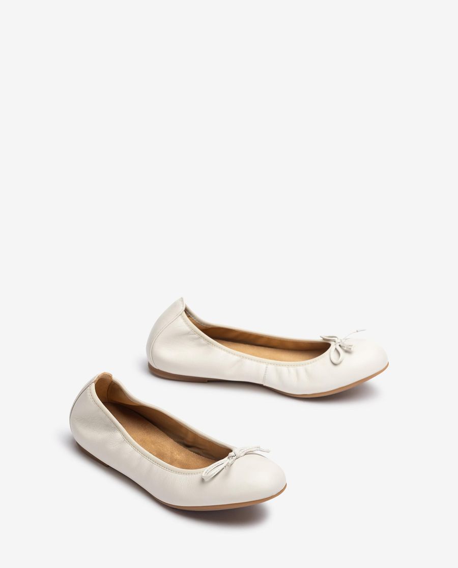 Ballerines Femme Unisa à bout rond - Blanc