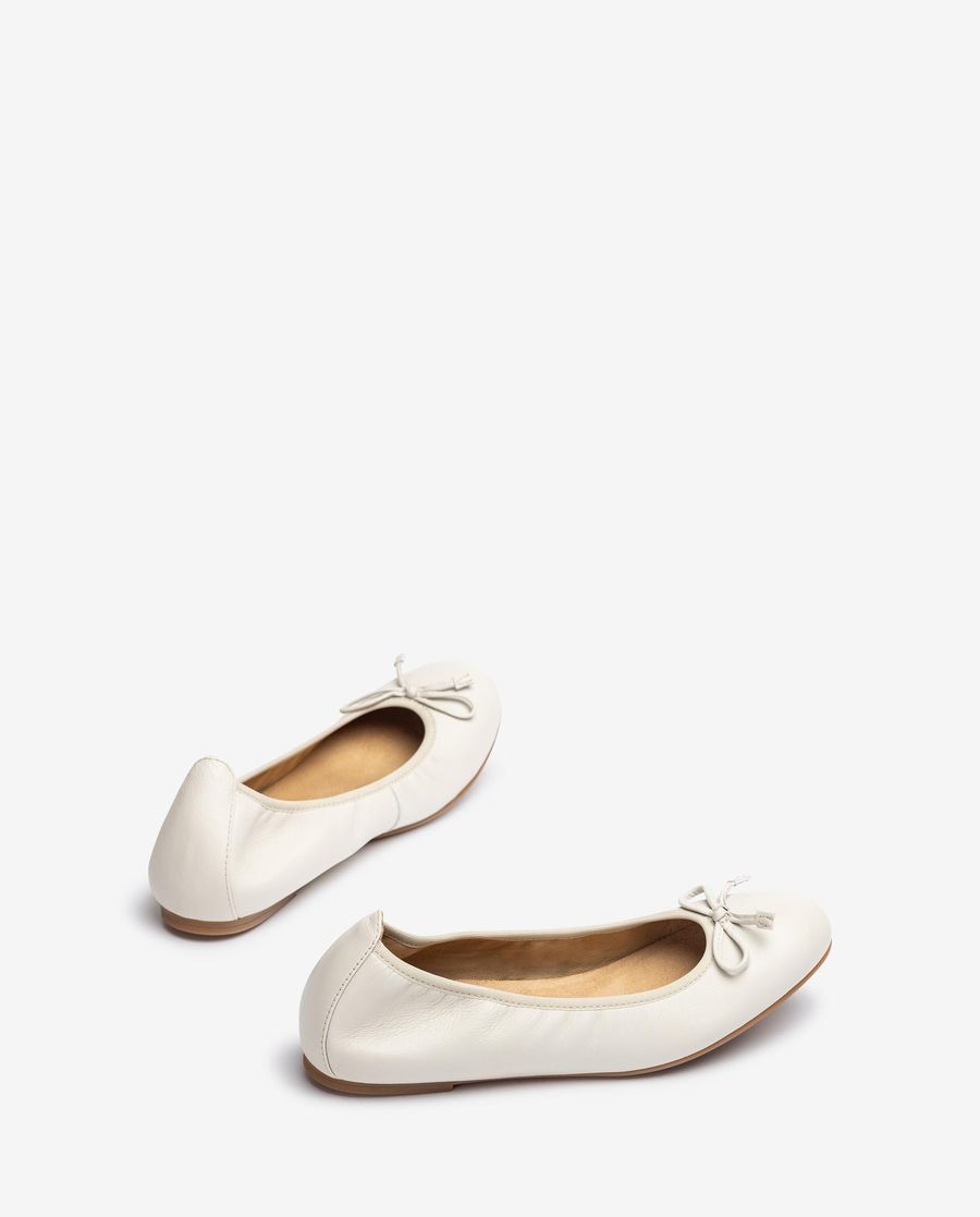 Ballerines Femme Unisa à bout rond - Blanc