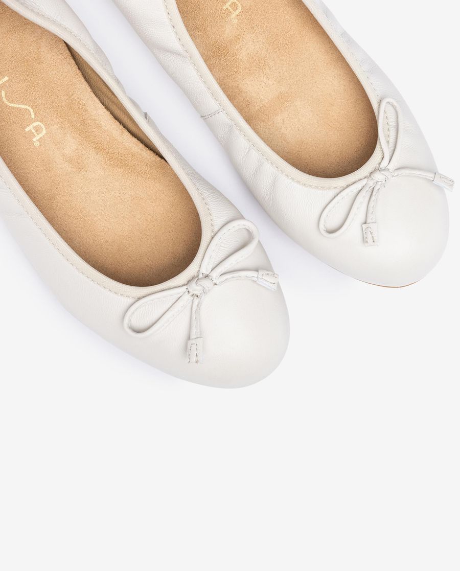 Ballerines Femme Unisa à bout rond - Blanc