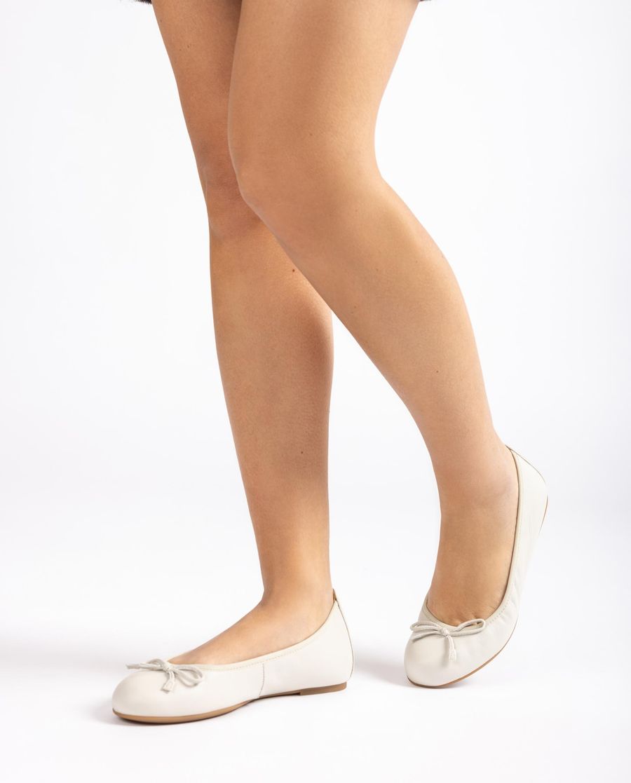 Ballerines Femme Unisa à bout rond - Blanc