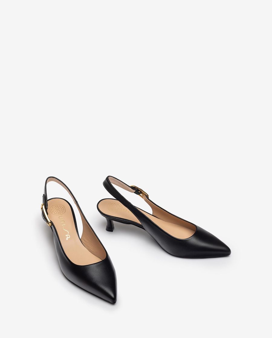 Sac à dos nu en cuir pour femme - Noir