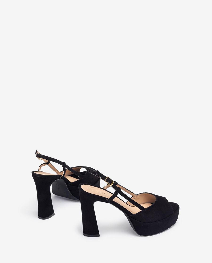 Sandales à talons hauts et plateforme Unisa pour femme - Noir