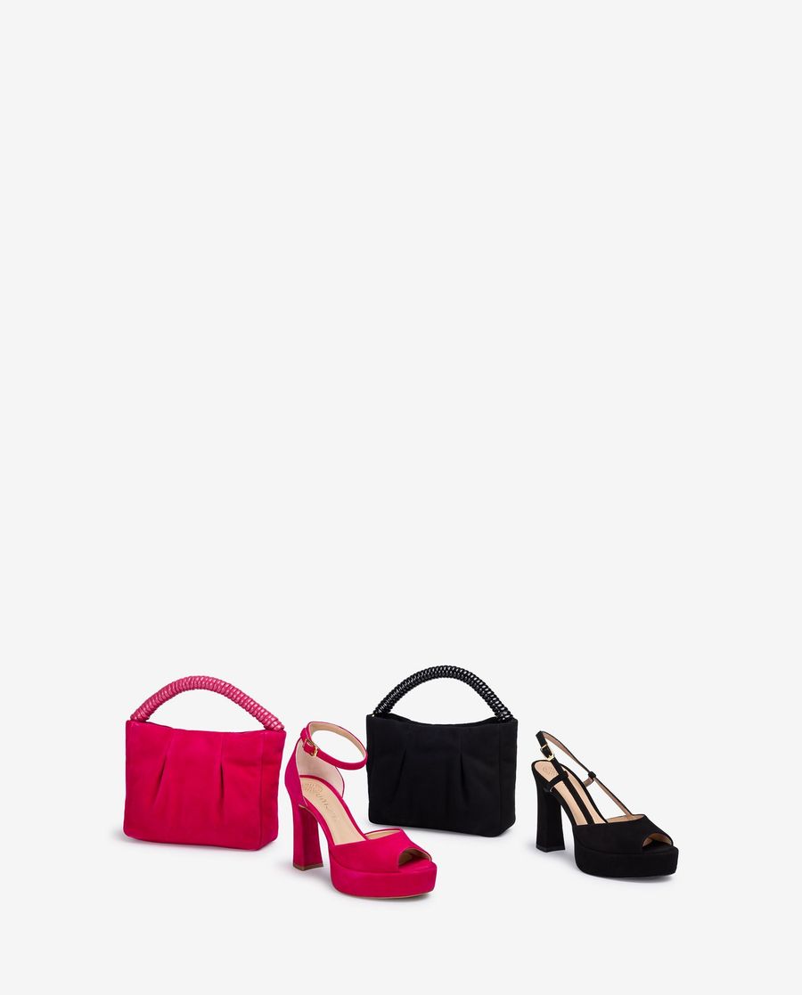 Sandales à talons hauts et plateforme Unisa pour femme - Noir