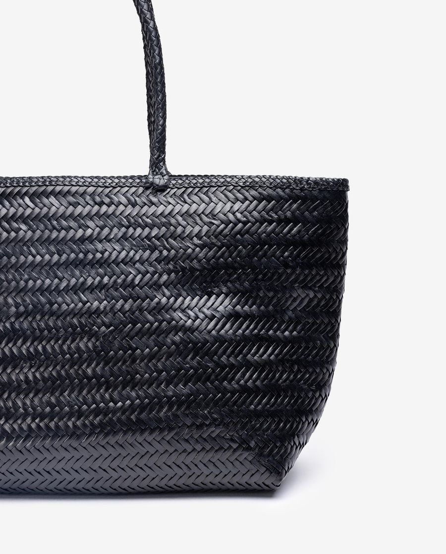 Sac cabas tressé Unisa pour femme - Noir