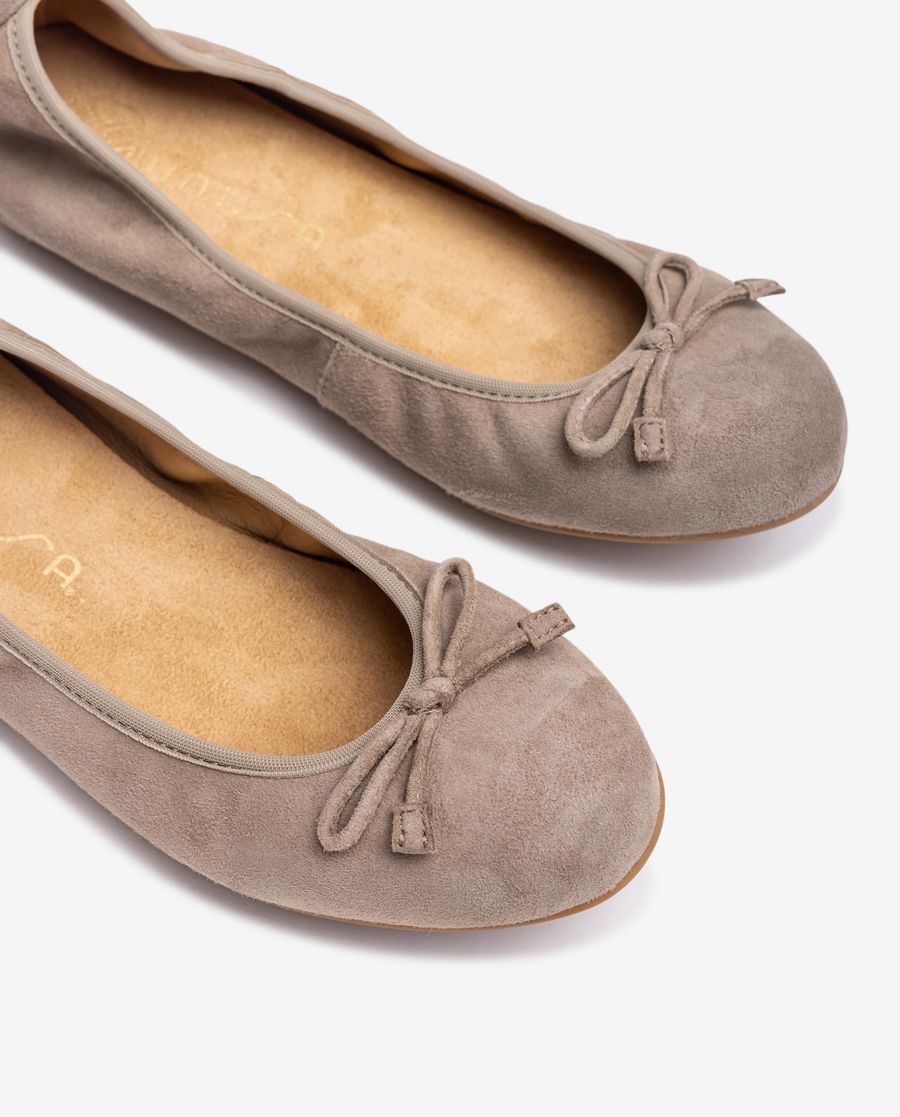 Ballerines Unisa Femme à bout rond - Marron