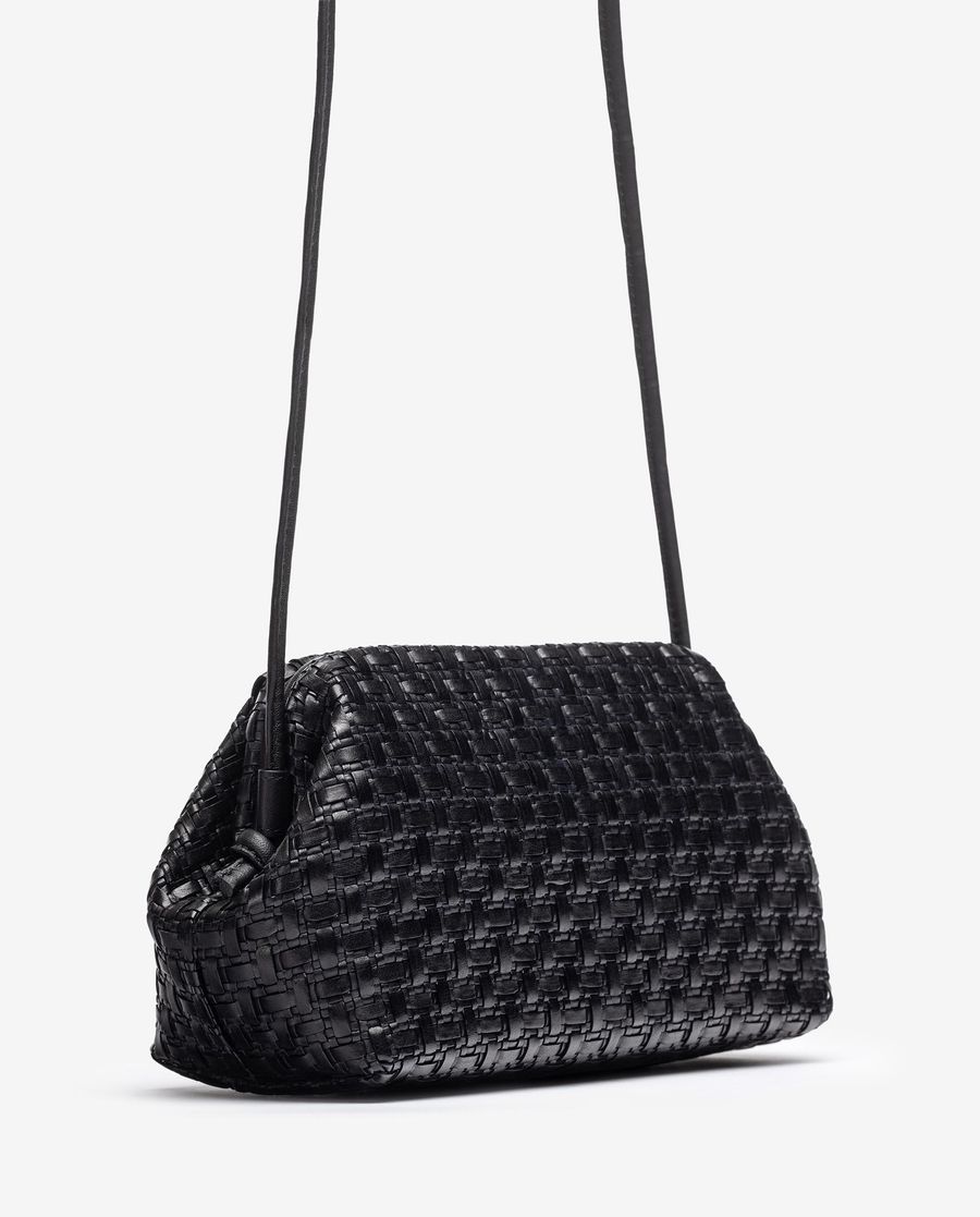 Petit sac à main tressé Unisa Femme - Noir