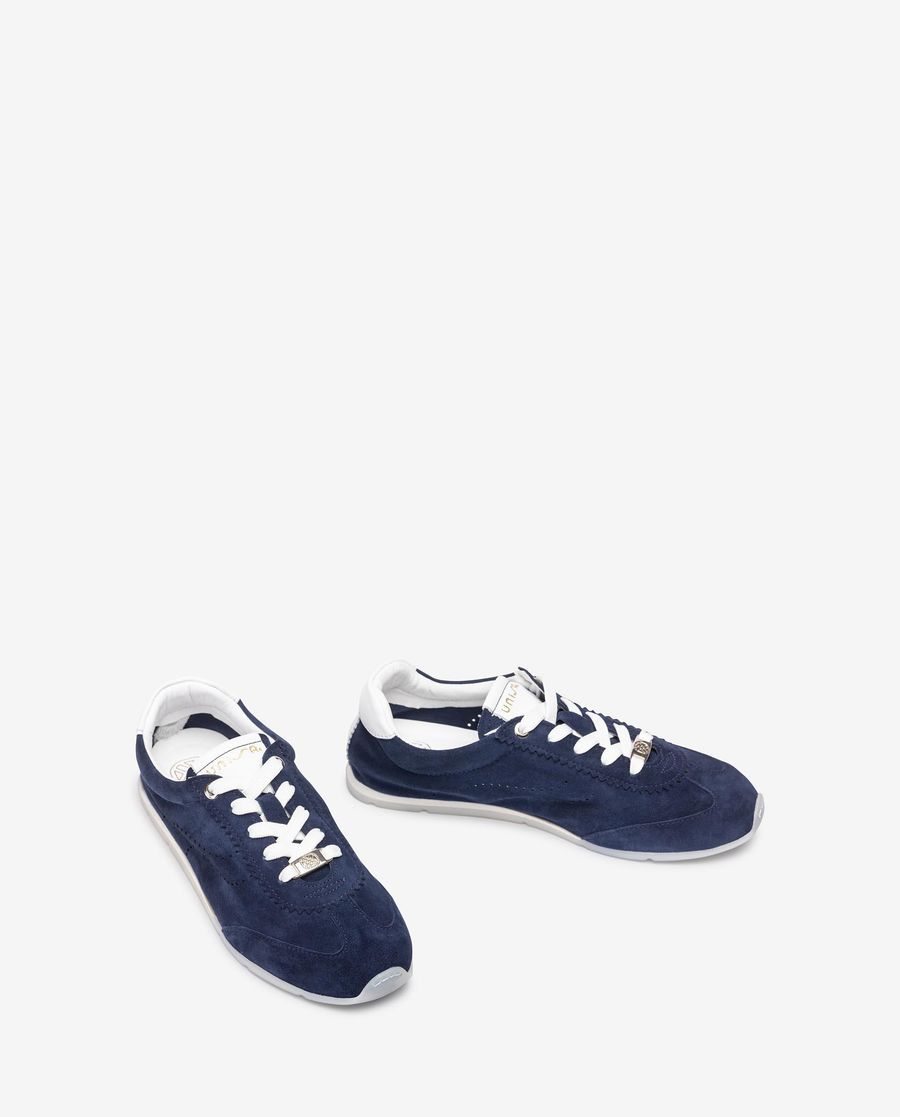 Baskets avec semelle intérieure amovible Unisa pour femme - Denim / Blanc