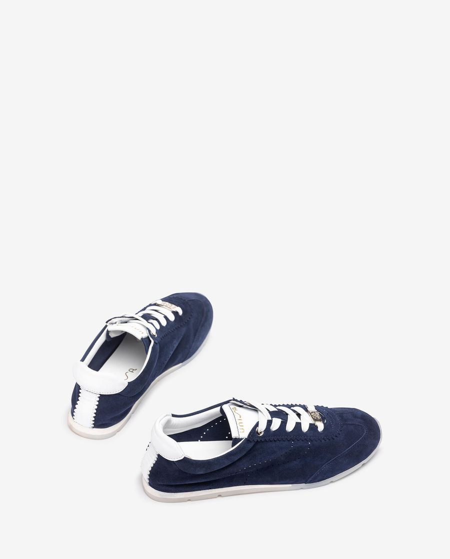 Baskets avec semelle intérieure amovible Unisa pour femme - Denim / Blanc