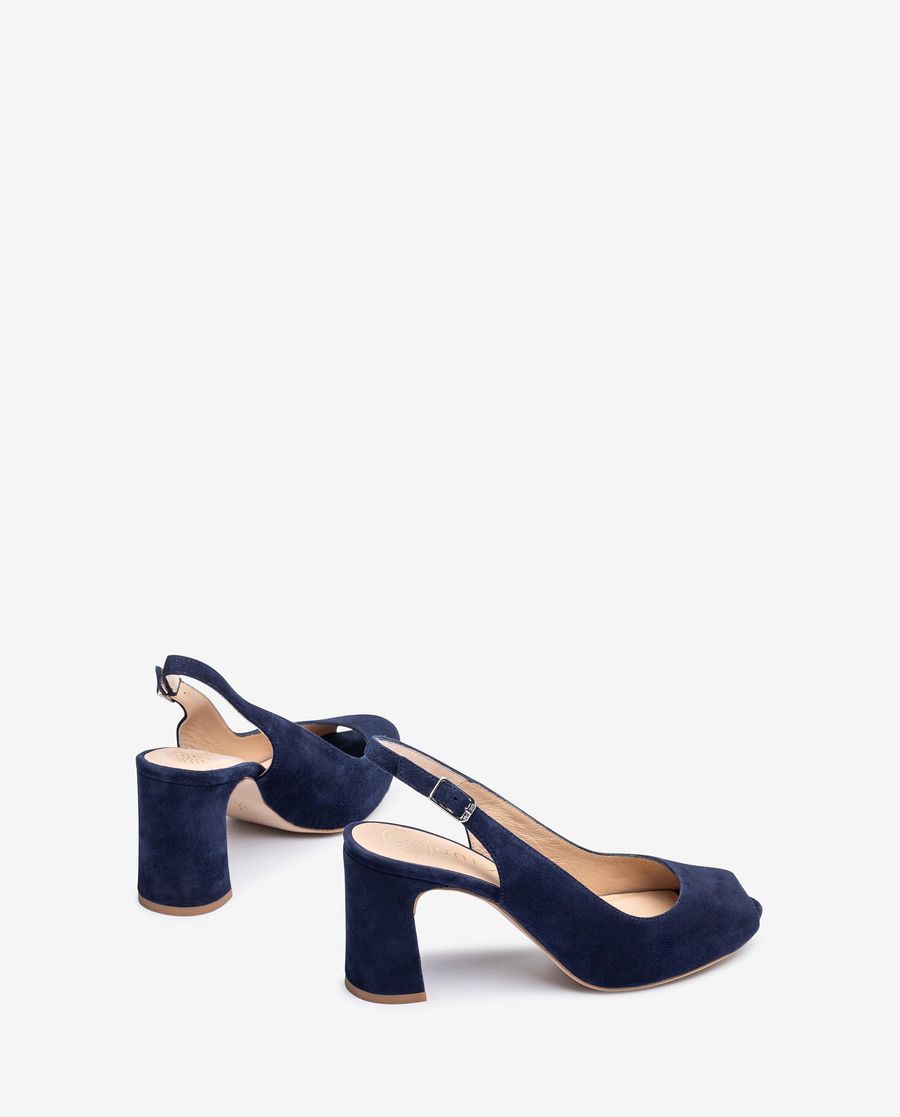Ballerines à bout ouvert et bride arrière Unisa pour femme - Bleu