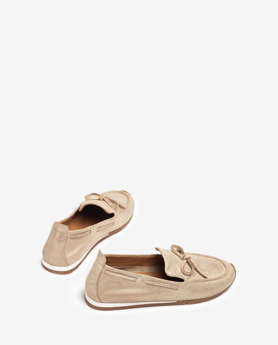 Mocassins bateau Unisa pour femme - Doré
