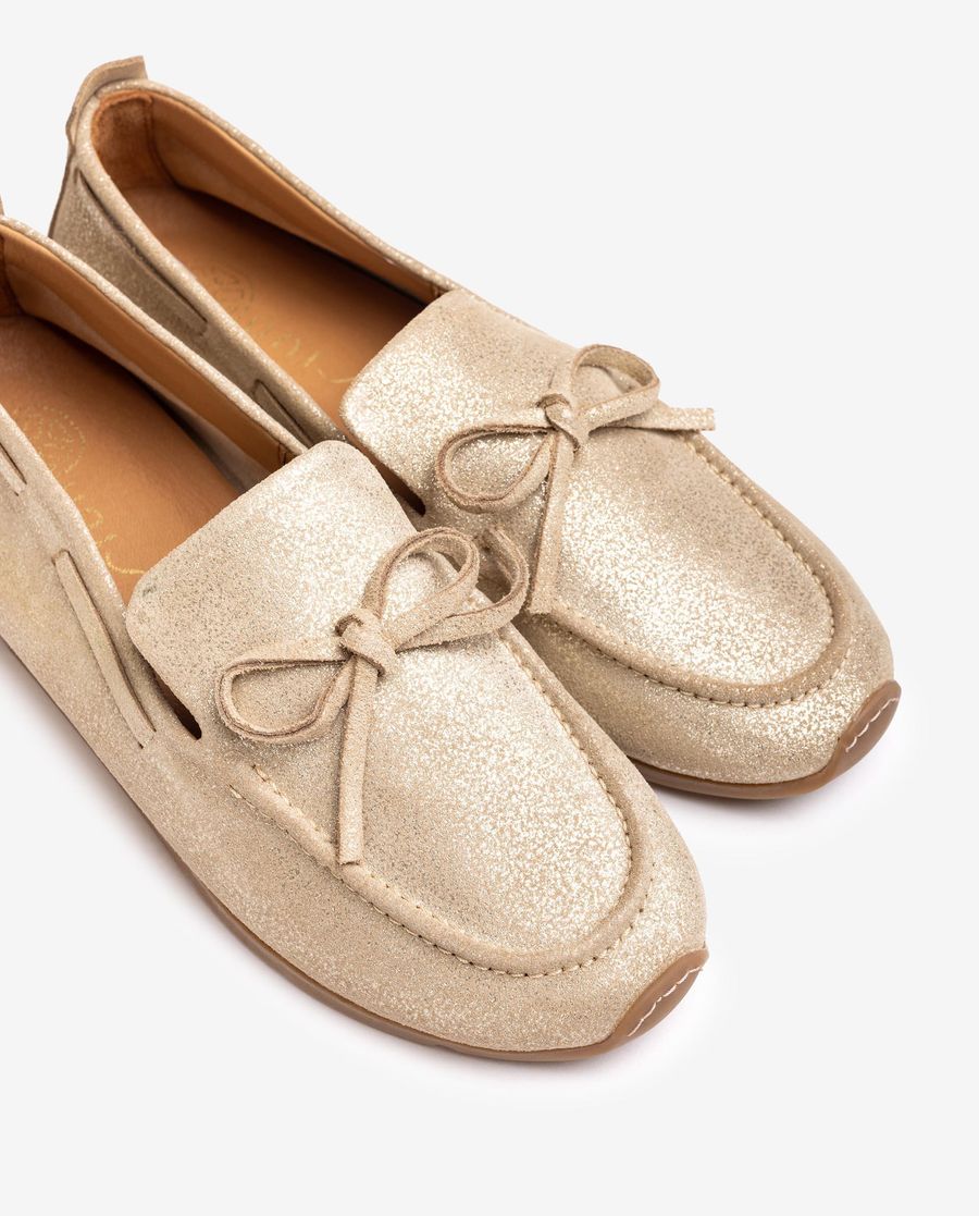 Mocassins bateau Unisa pour femme - Doré