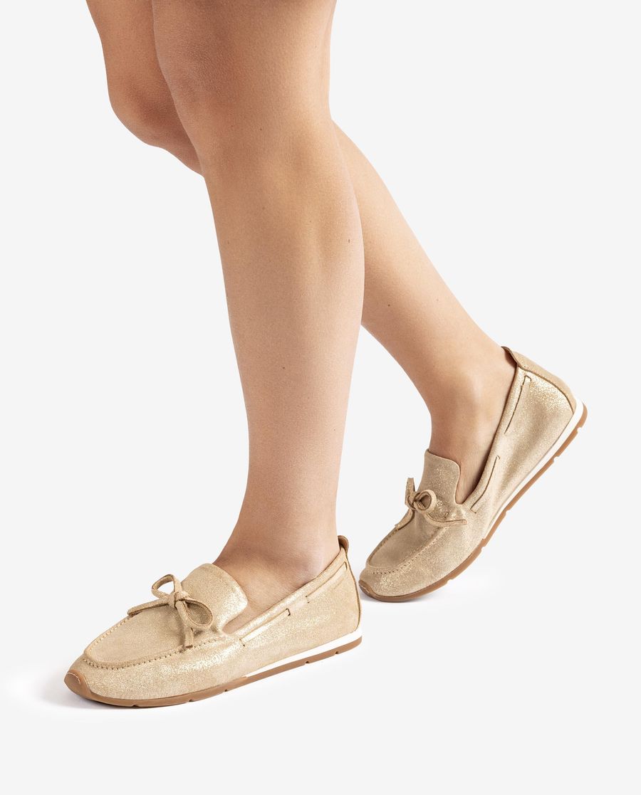 Mocassins bateau Unisa pour femme - Doré