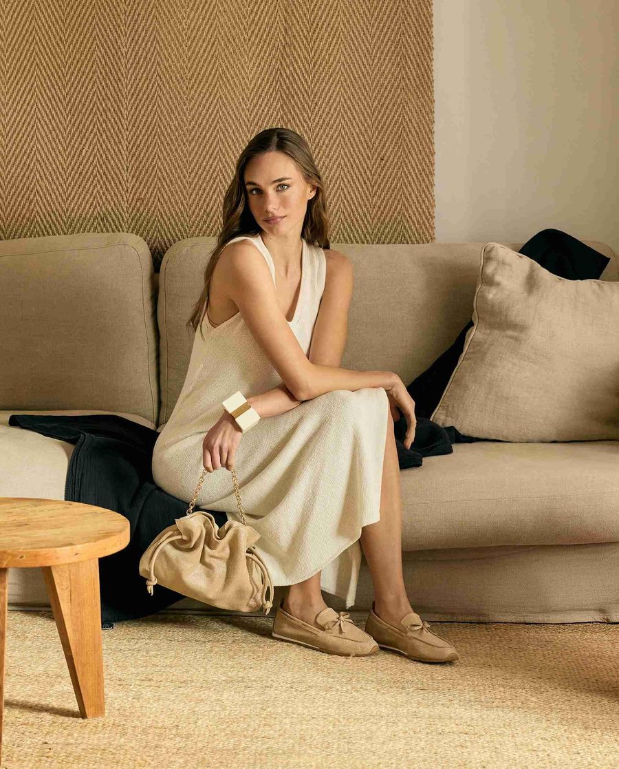 Mocassins bateau Unisa pour femme - Doré