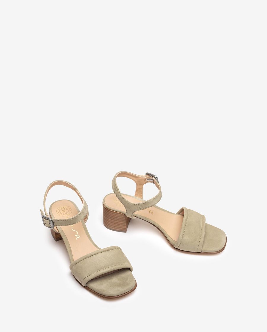 Sandales Unisa à tige rembourrée pour femme - Vert