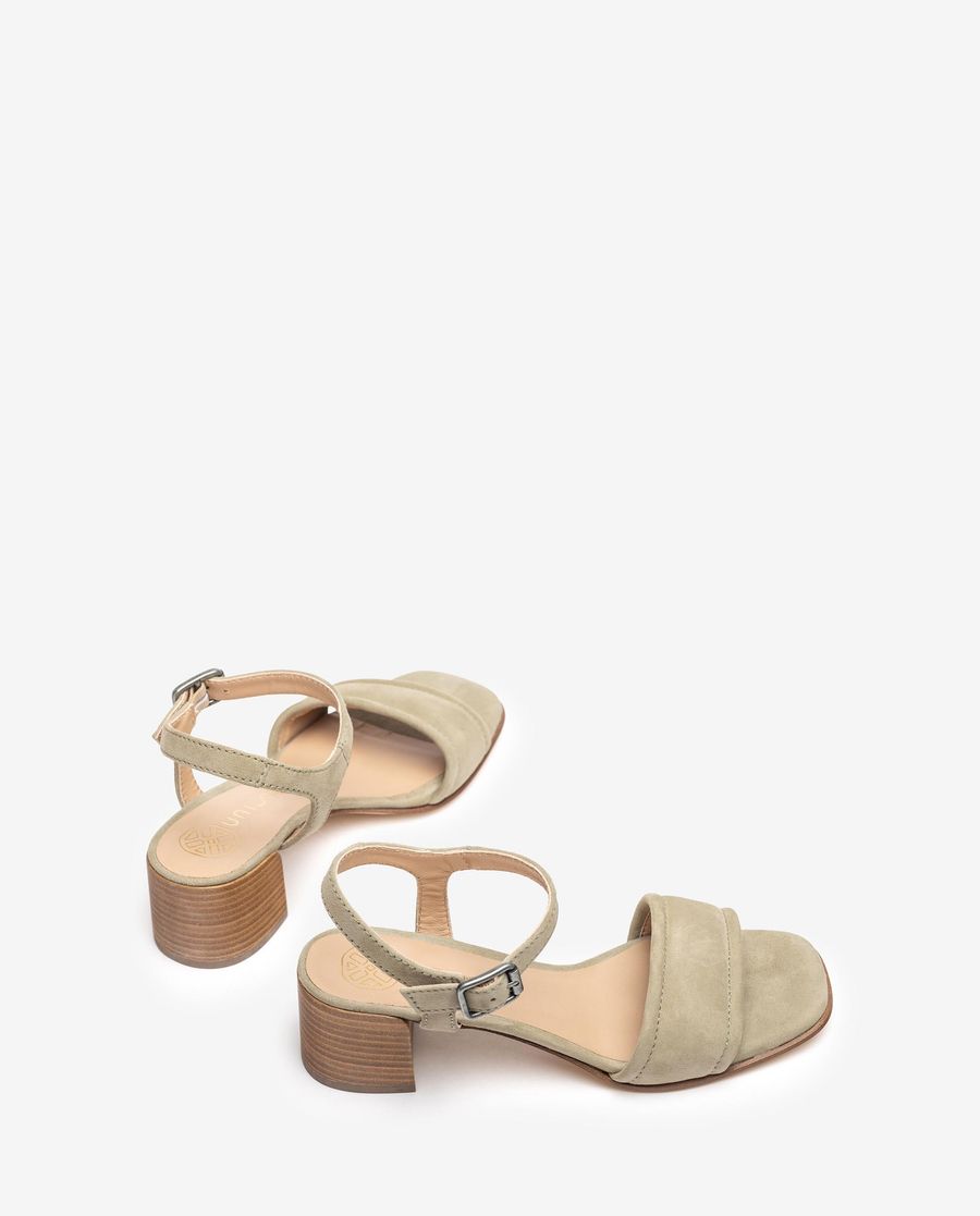 Sandales Unisa à tige rembourrée pour femme - Vert