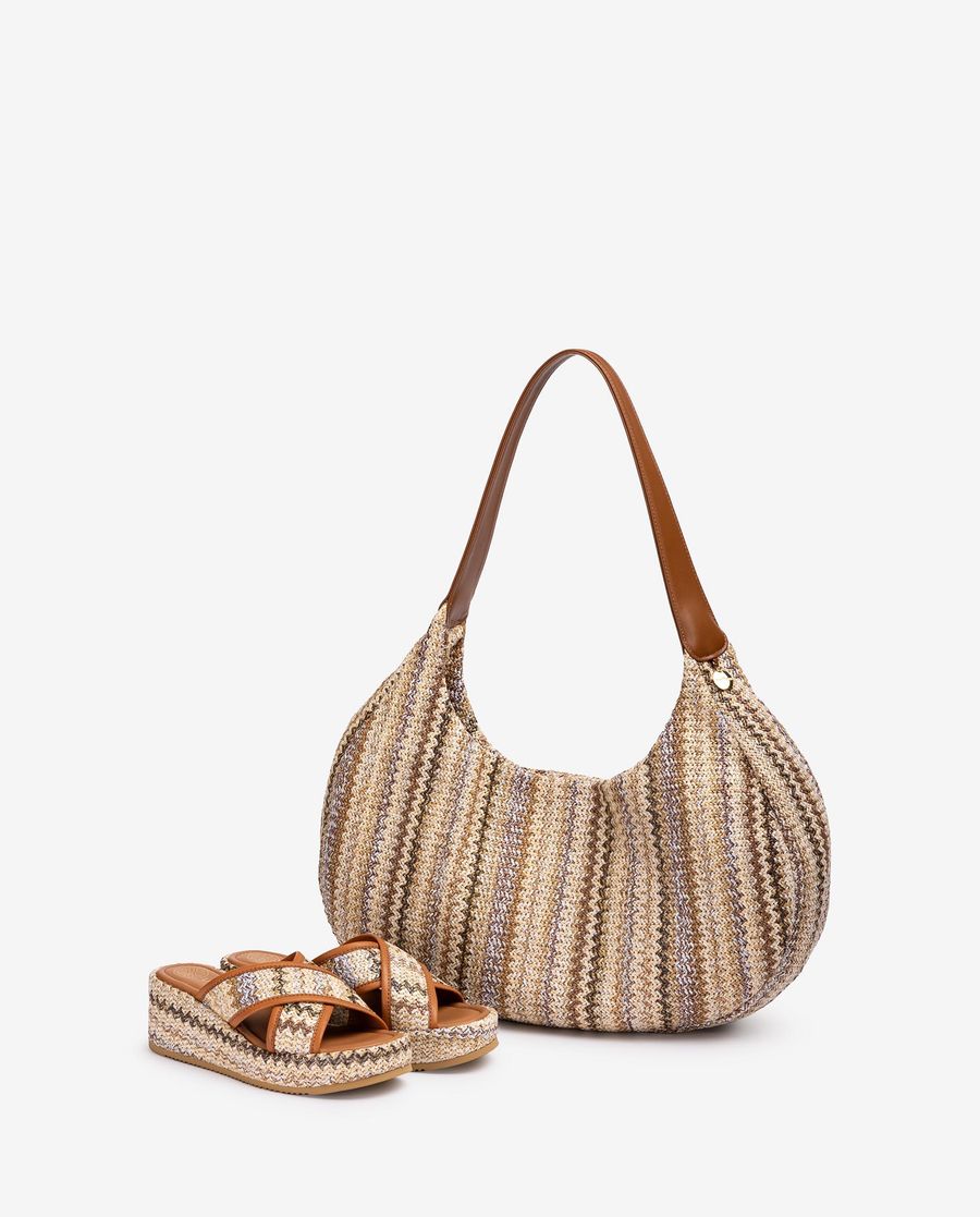 Grand sac en raphia Unisa pour femme - Poster