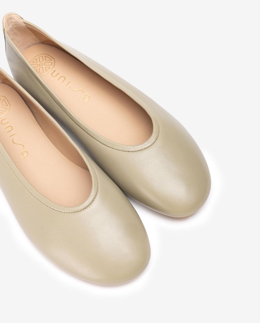 Ballerines à bout rond Unisa pour femme - Vert