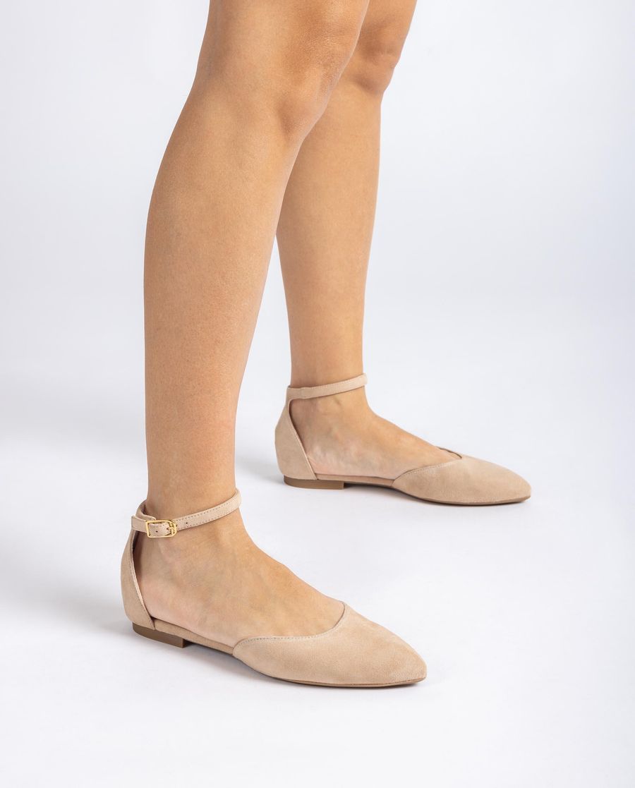 Ballerines à bride arrière Unisa Femme - Beige