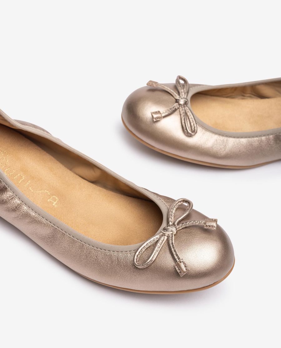 Ballerines Unisa Femme à bout rond - Bronze
