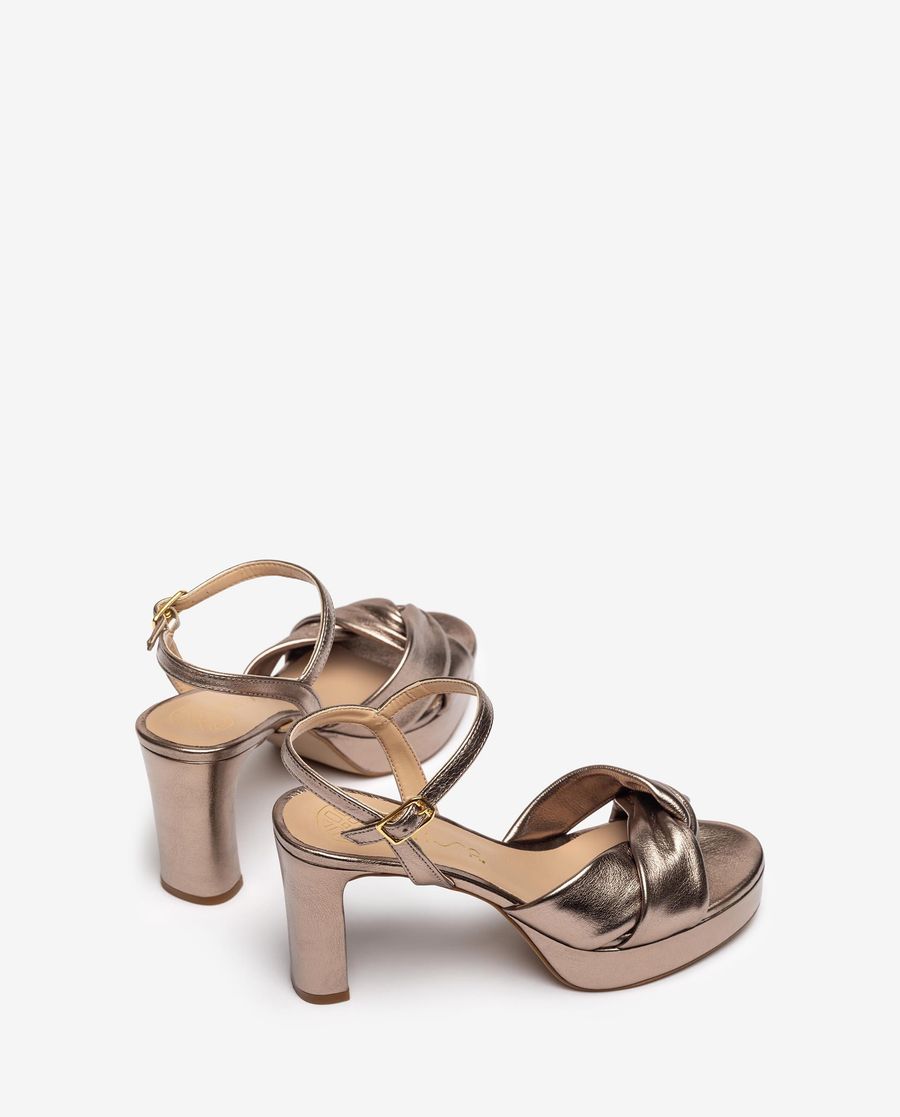 Sandales à larges brides croisées Unisa pour femme - Bronze
